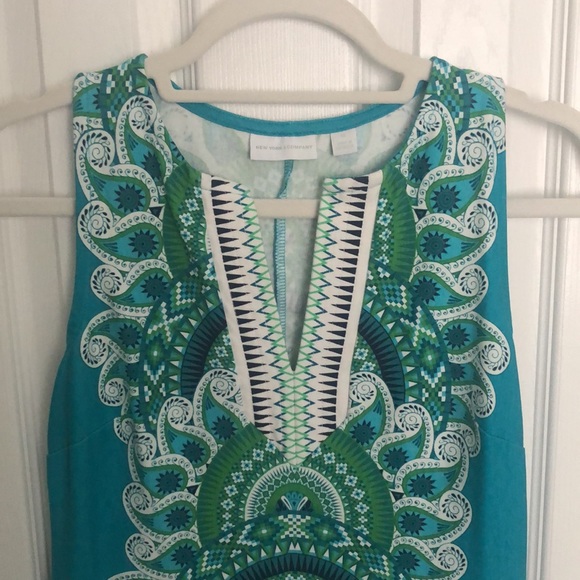 New York & Company summer split neck dress - Picture 3 of 4